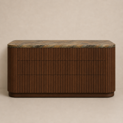 Athena chest of drawers - dark wood