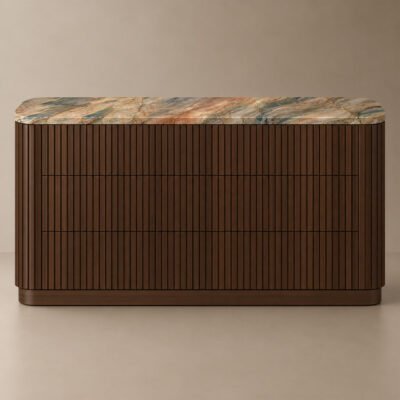 Athena chest of drawers - dark wood