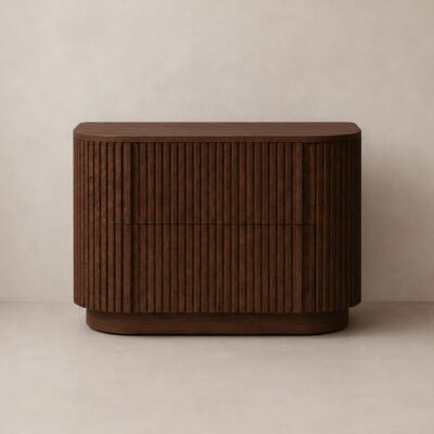 Grace bedside table - mocha oak